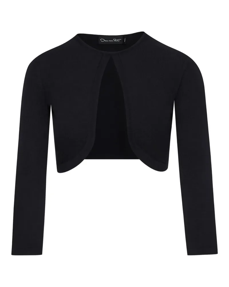 Oscar de la Renta round-neck bolero - Blau Blau