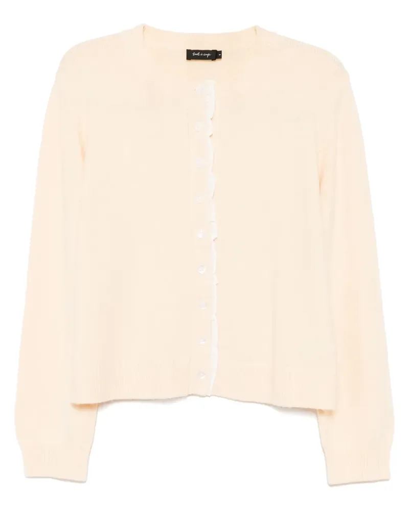 Tout a Coup Cardigan mit rundem Ausschnitt - Nude Nude