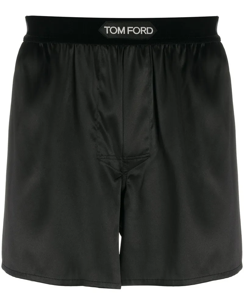 Tom Ford Boxershorts aus Seide - Schwarz Schwarz