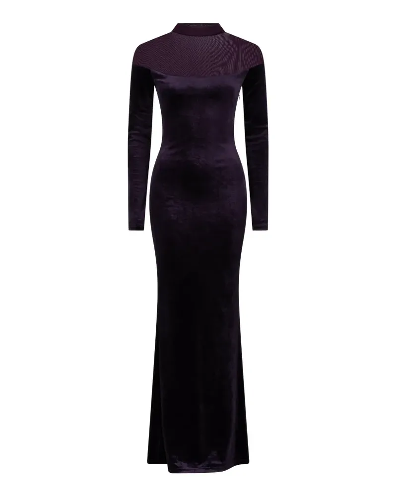 Atoir Benn Abendkleid mit Mesh-Passe - Violett Violett