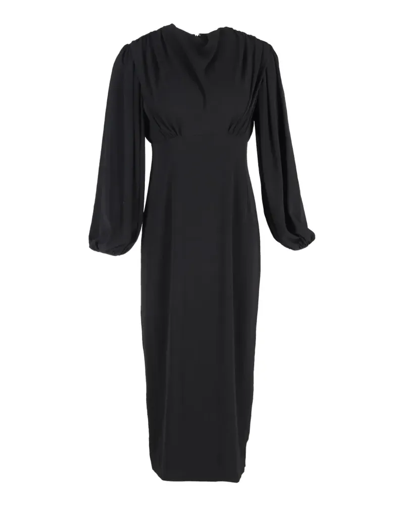 EMILIA WICKSTEAD long-sleeve midi dress - Schwarz Schwarz
