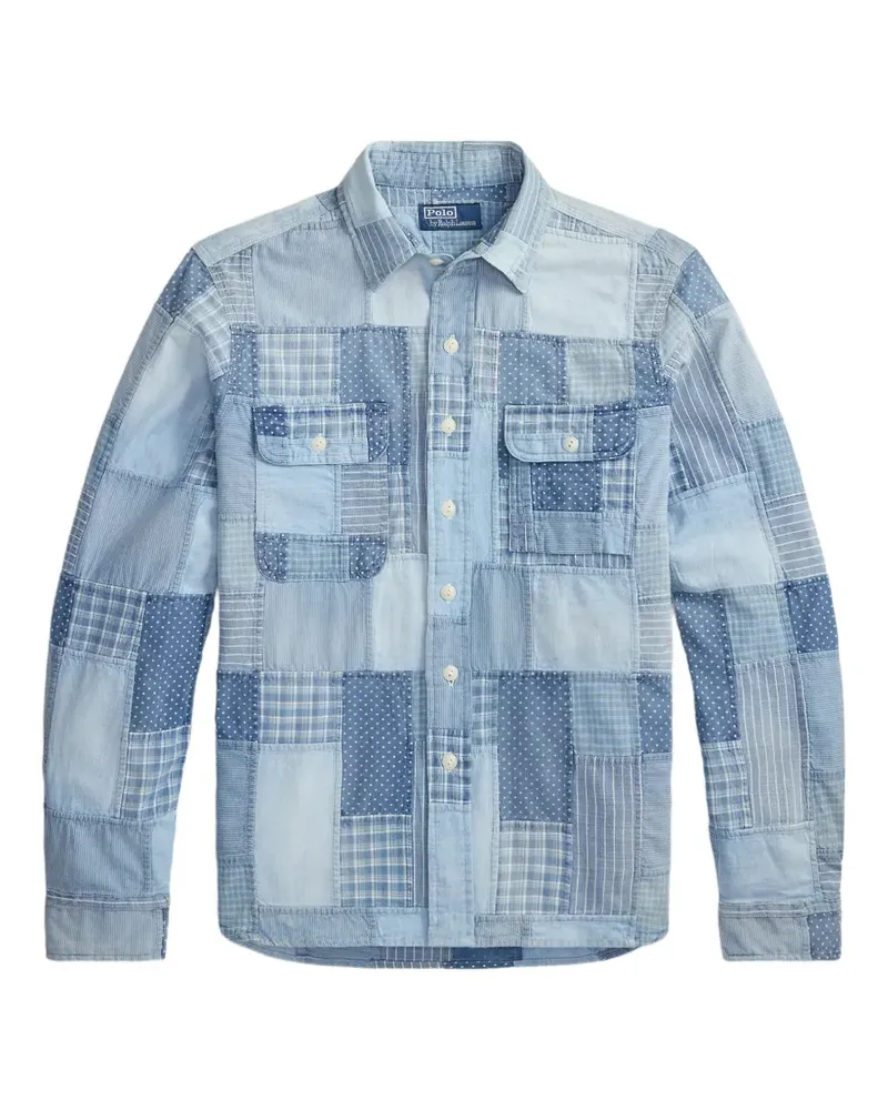 Ralph Lauren Hemd im Patchwork-Design - Blau Blau
