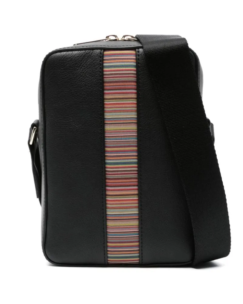 Paul Smith Kuriertasche mit Artist Stripes Schwarz