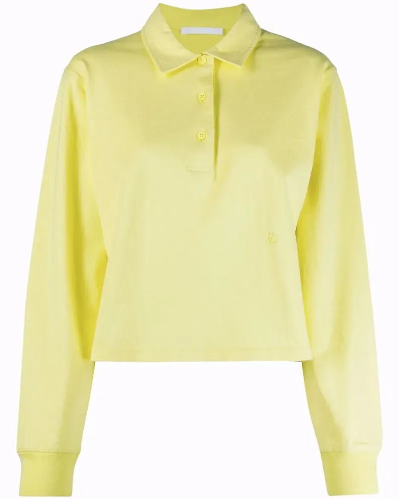 Helmut Lang Sweatshirt mit Poloshirtkragen - Gelb Gelb