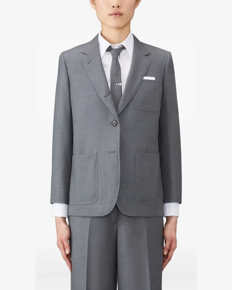 Thom Browne Sack Sport Blazer - Grau Grau