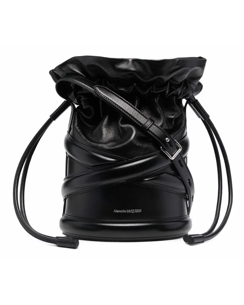 Alexander McQueen The Soft Curve Beuteltasche - Schwarz Schwarz