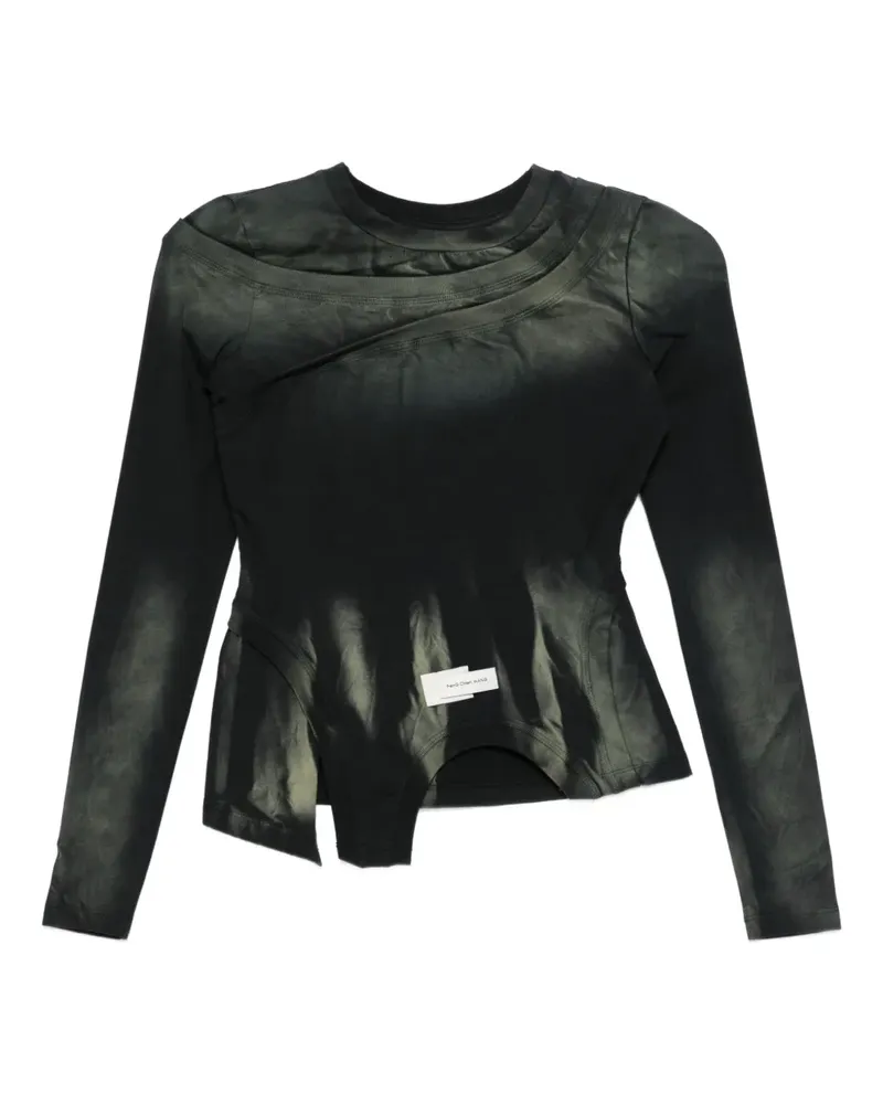Feng Chen Wang Asymmetrisches T-Shirt - GREEN Green