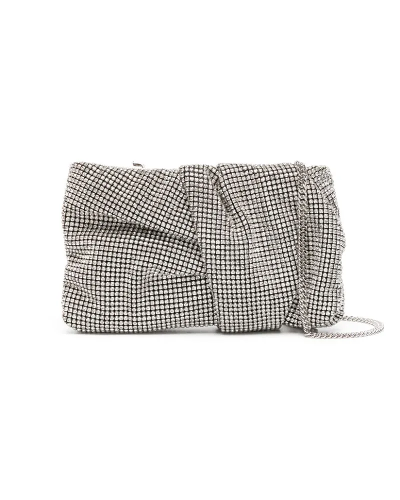 Jimmy Choo Bonny Clutch mit Kristallen - Silber Silber