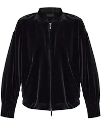 Emporio Armani Bomberjacke aus Samt Schwarz