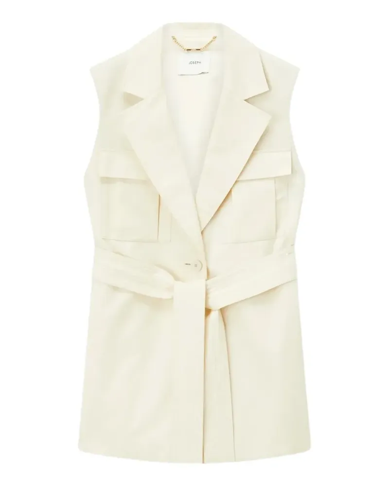 Joseph Diafa belted gilet - Nude Nude