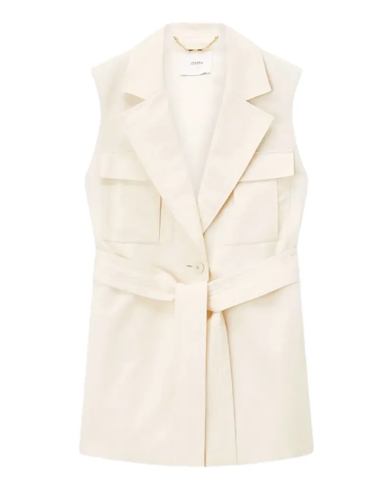 Joseph Diafa belted gilet - Nude Nude