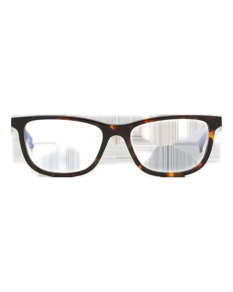 Skechers tortoiseshell-effect rectangle-frame glasses - Braun Braun