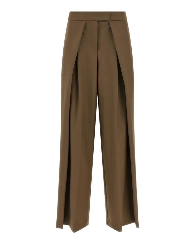 NUDE Palazzohose mit hohem Bund - Braun Braun