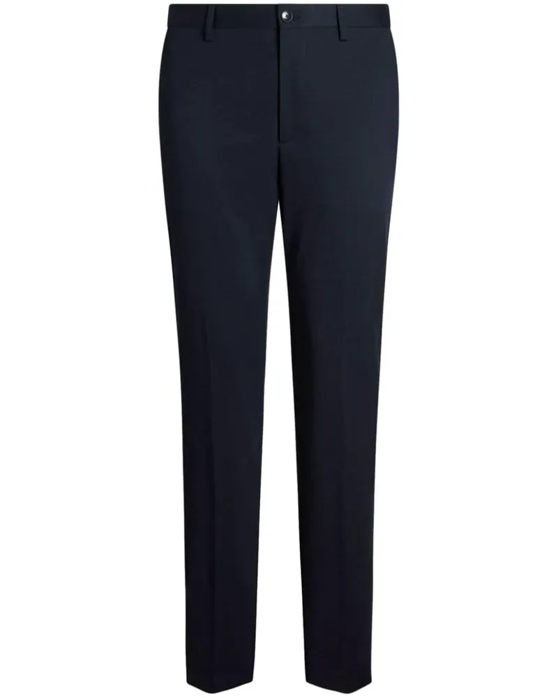 Etro Halbhohe Slim-Fit-Hose Blau