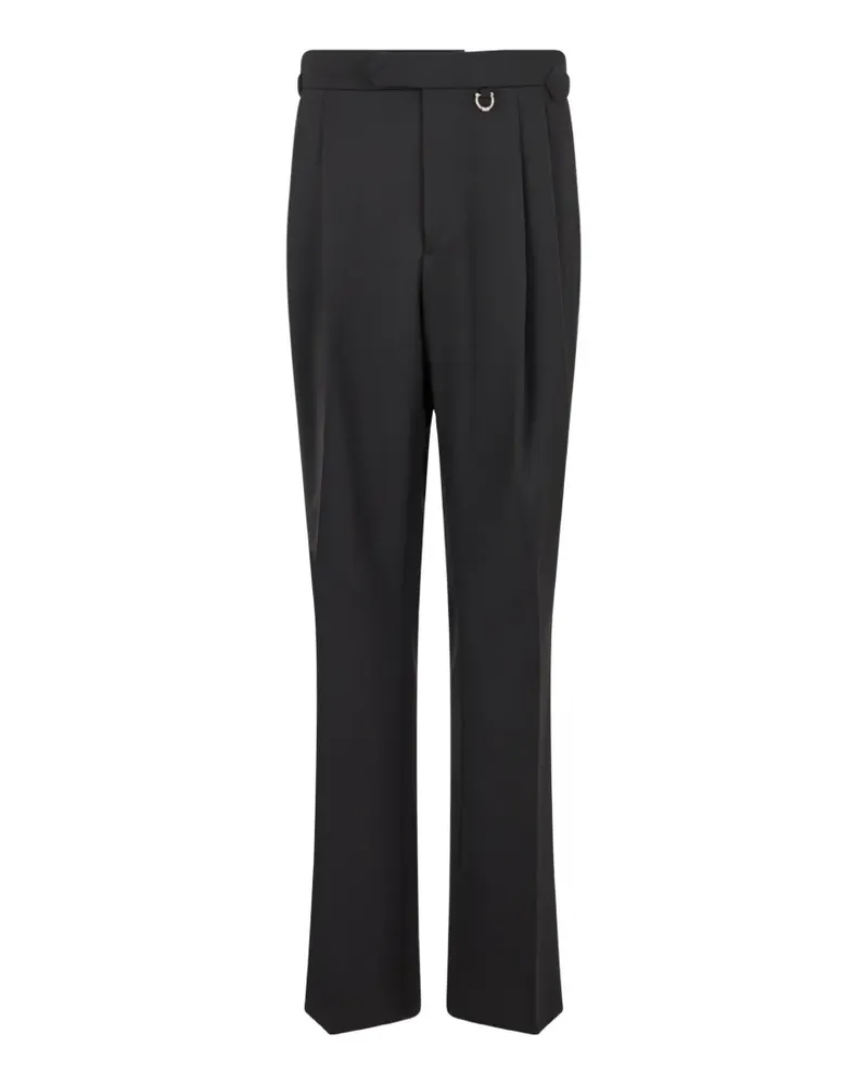 John Richmond Straight-Leg-Hose mit Falten - Schwarz Schwarz