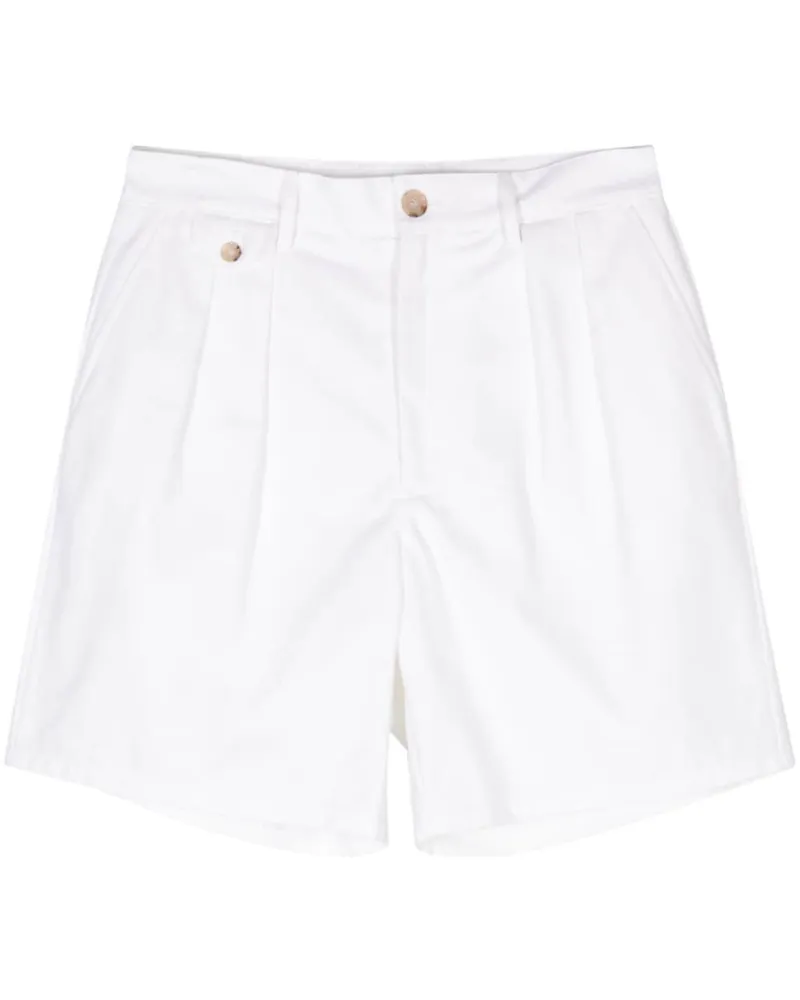 Bally Shorts mit Faltendetail Weiß