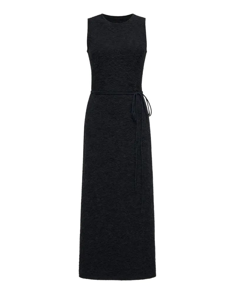STAUD Nema belted dress - Schwarz Schwarz