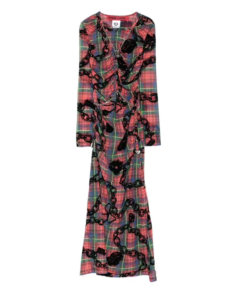 CHOPOVA LOWENA Sonicscape Mesh-Kleid - Rot Rot