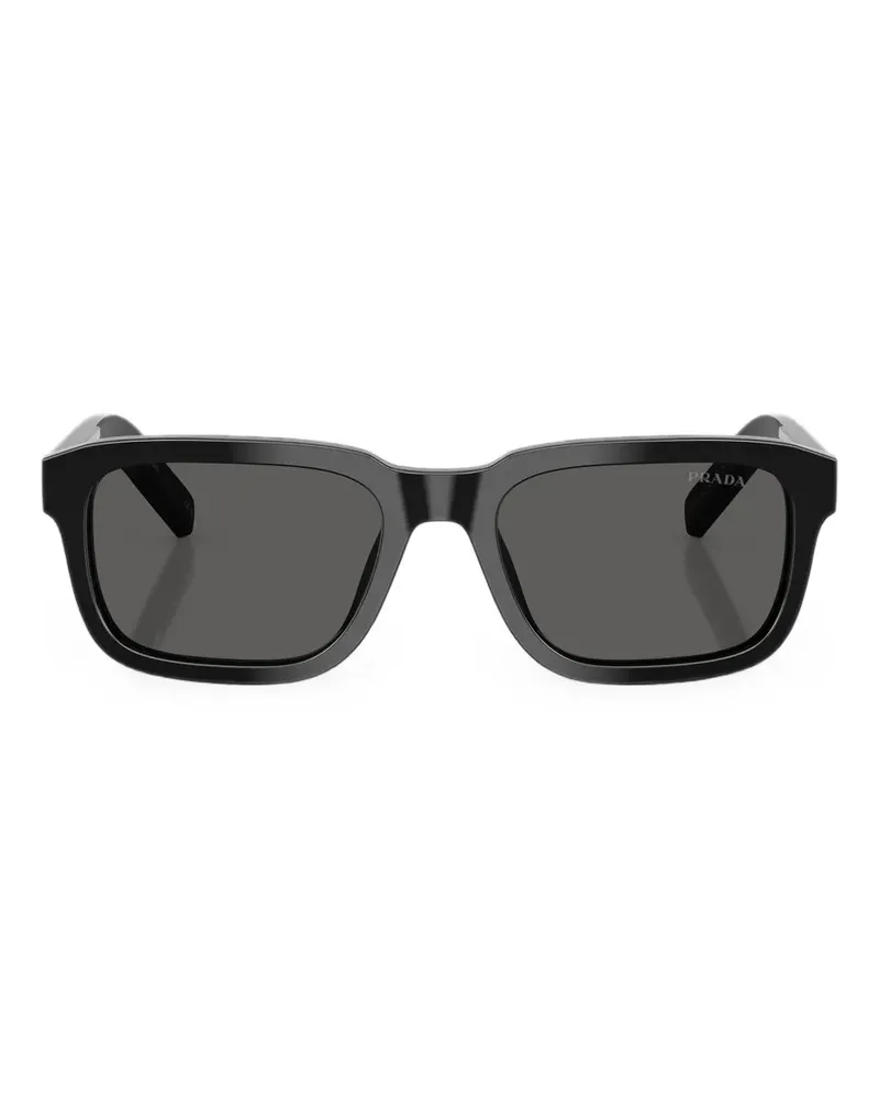 Prada Sonnenbrille mit Logo - Schwarz Schwarz