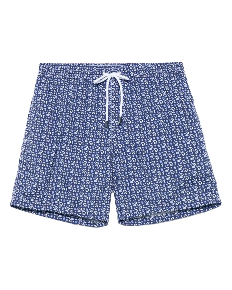 BARBA Badeshorts mit Paisley-Print - Blau Blau