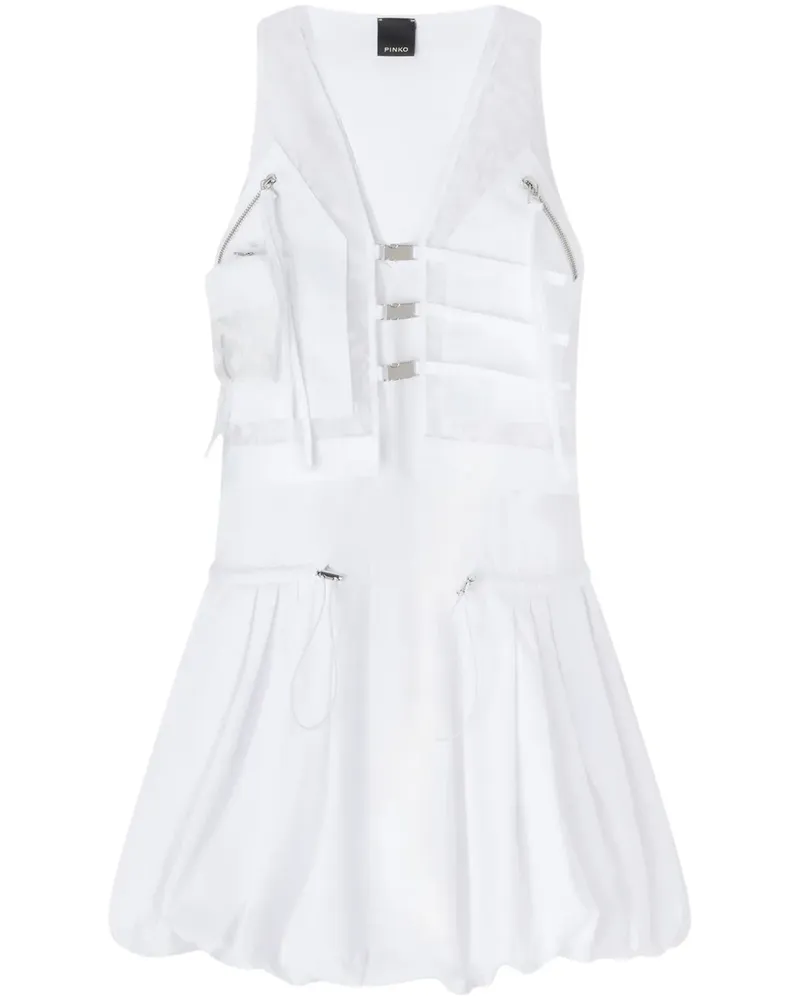 Pinko Minikleid mit Schnalle - Weiß Weiß