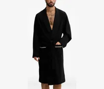 BM Morgenmantel mit Gürtel - Schwarz