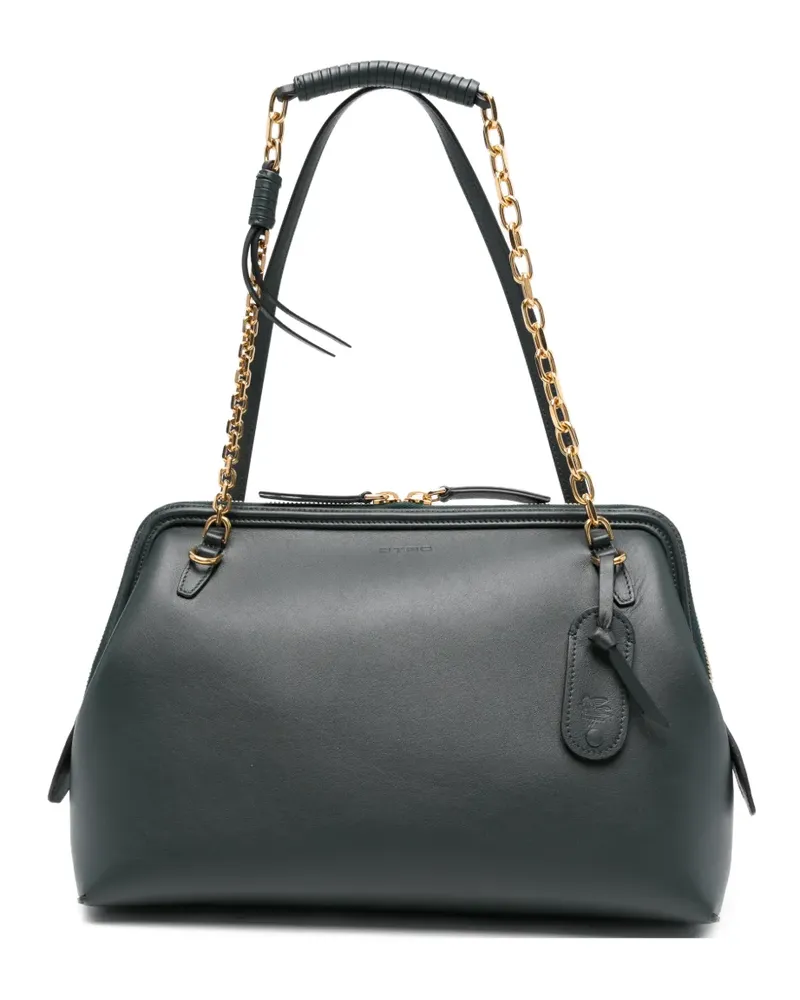 Etro Doc Schultertasche - Grün Grün