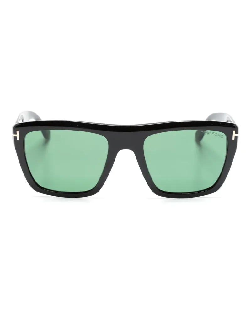Tom Ford Alberto Sonnenbrille mit eckigem Gestell - Schwarz Schwarz