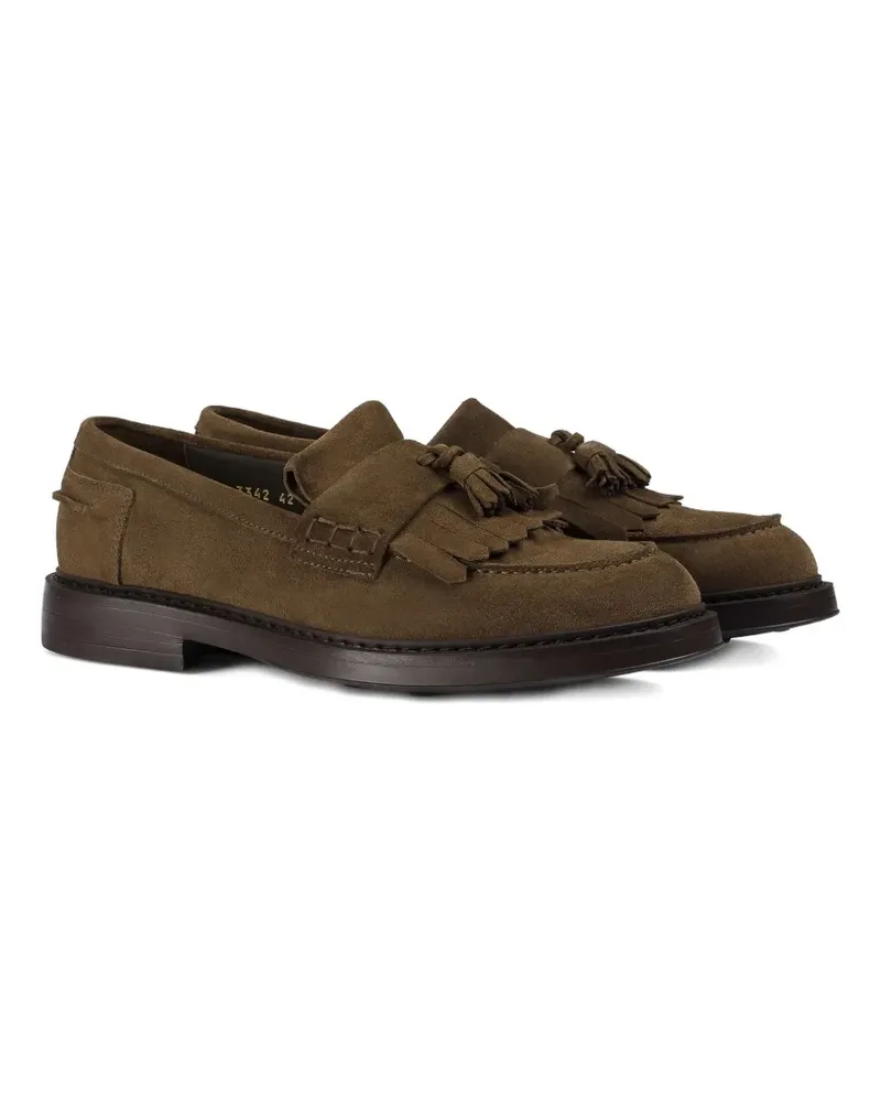 Doucal´s tassel-detail suede loafer - Grün Grün
