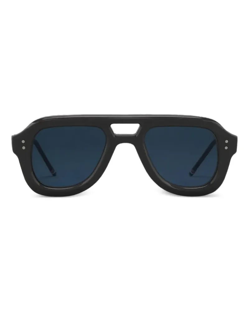 Thom Browne Sonnenbrille mit Doppelsteg - Grau Grau