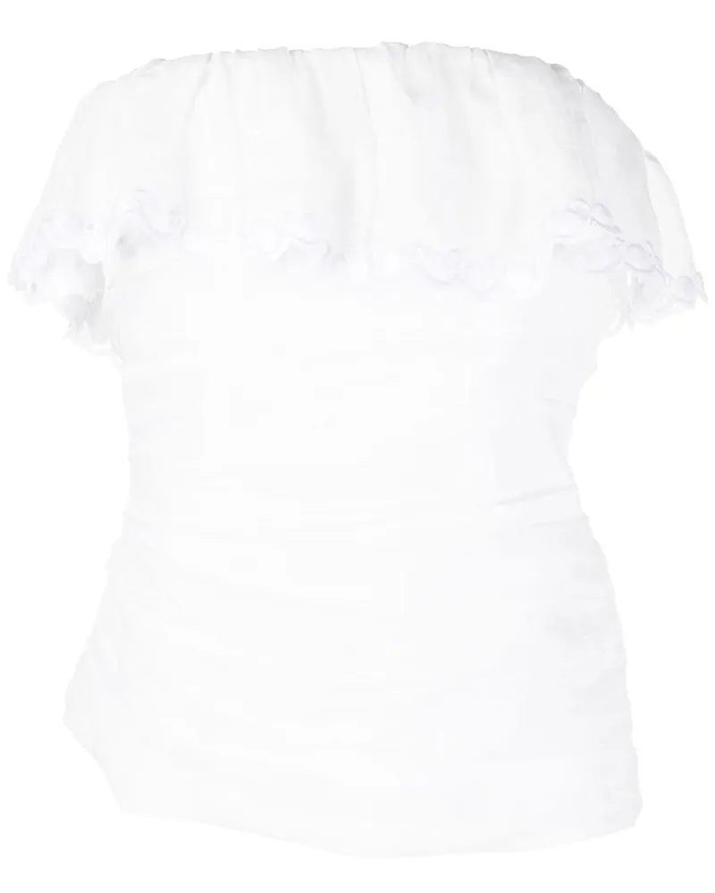 Isabel Marant Schulterfreies Orma Oberteil - Weiß Weiß