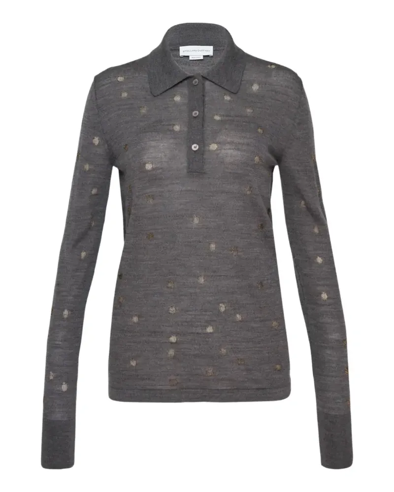 Stella McCartney Pullover mit Polka Dots - Grau Grau