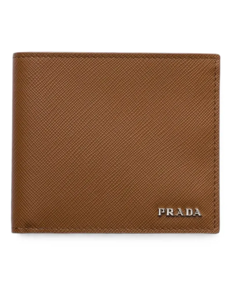 Prada Portemonnaie aus Saffiano-Leder - Braun Braun