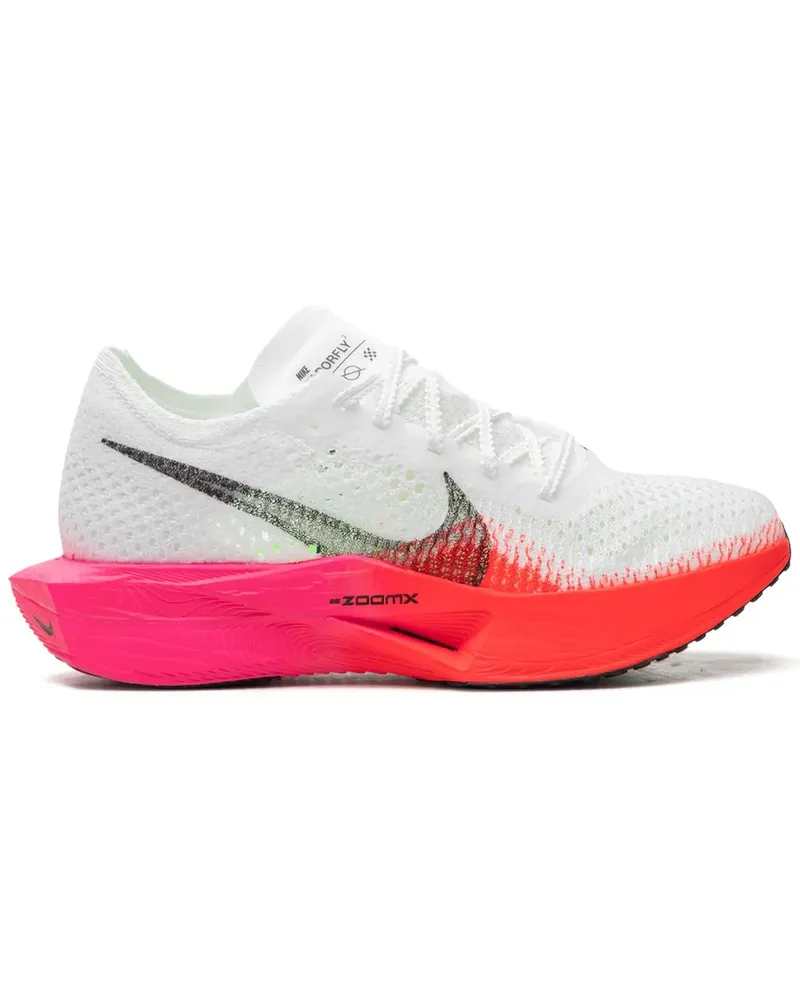 Nike ZoomX Vaporfly 3 "White/Bright Crimson/Fierce Pink/Black" Sneakers - Weiß Weiß
