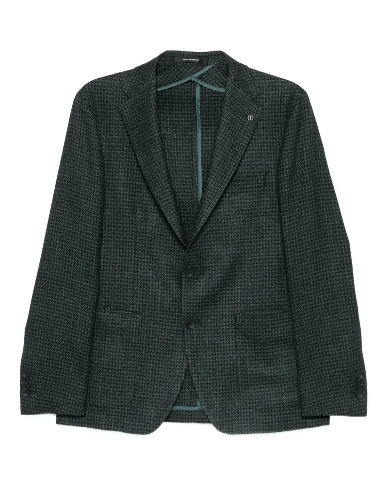 Tagliatore houndstooth-pattern blazer - Grün Grün