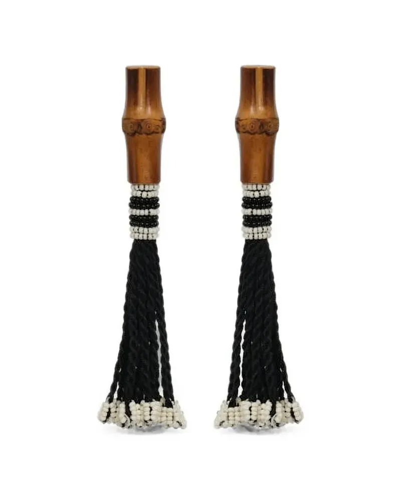 Johanna Ortiz Gaucho of the Bamboo Road Ohrringe mit Quaste - Braun Braun