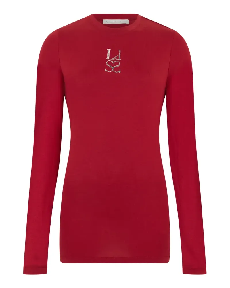 Ludovic de Saint Sernin logo-embellished long-sleeve T-shirt - Rot Rot