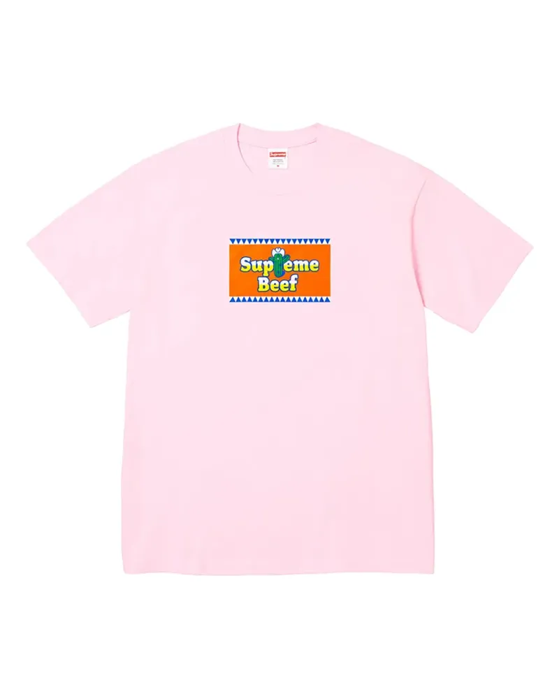 Supreme Being Beef T-Shirt mit Logo - Rosa Rosa