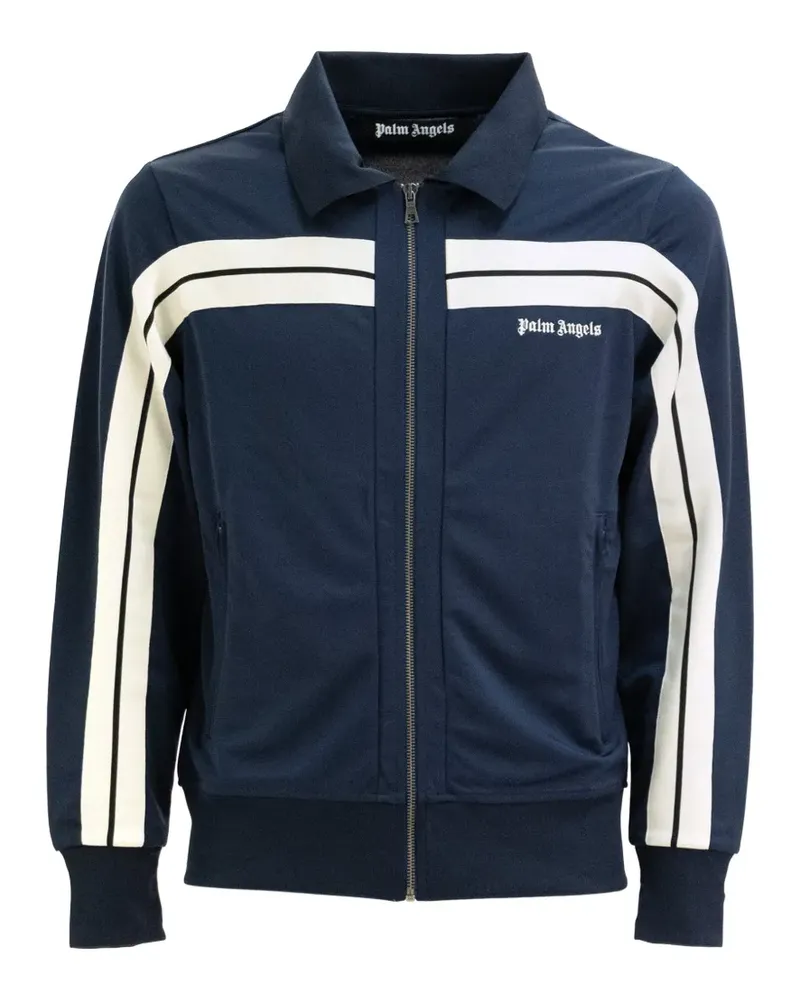 Palm Angels Jacke mit Streifen - Blau Blau