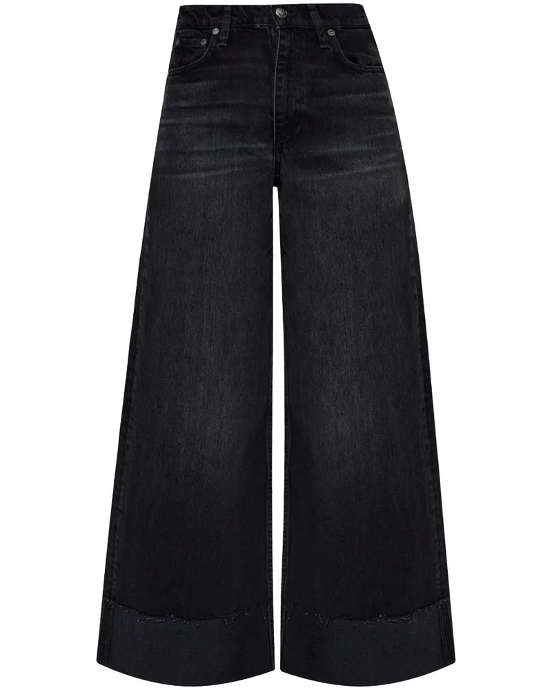 Rag & Bone Weite Sofie Jeans - Schwarz Schwarz