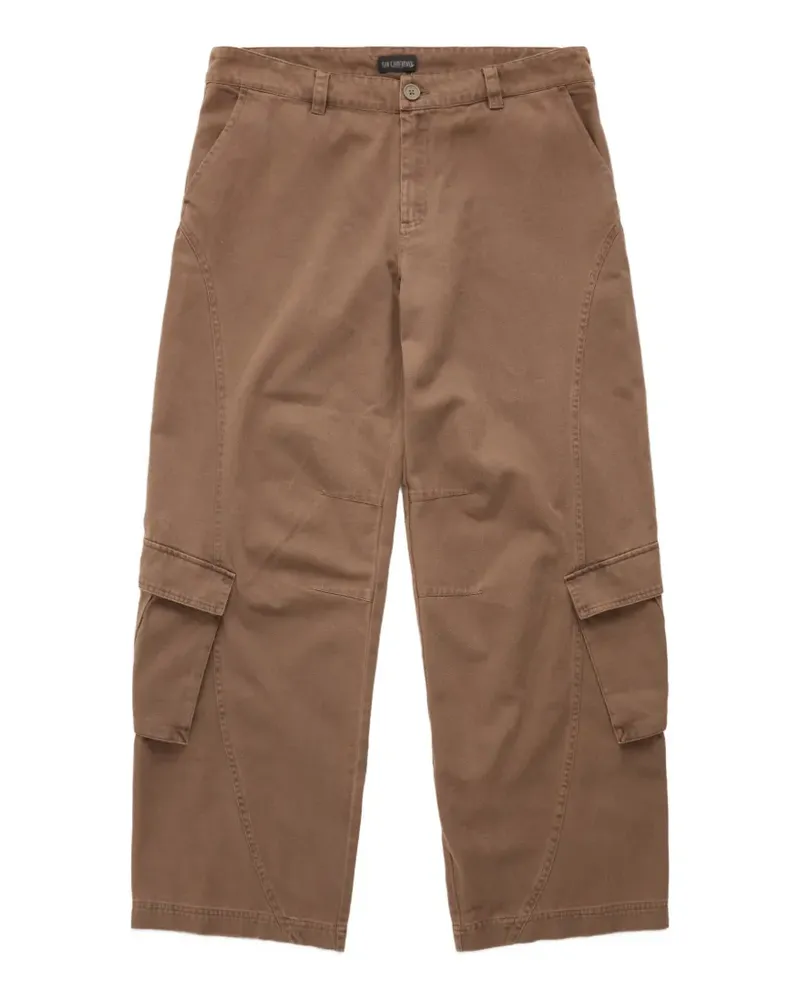 Han Kjøbenhavn washed-finish loose-fit cargo pants - Braun Braun