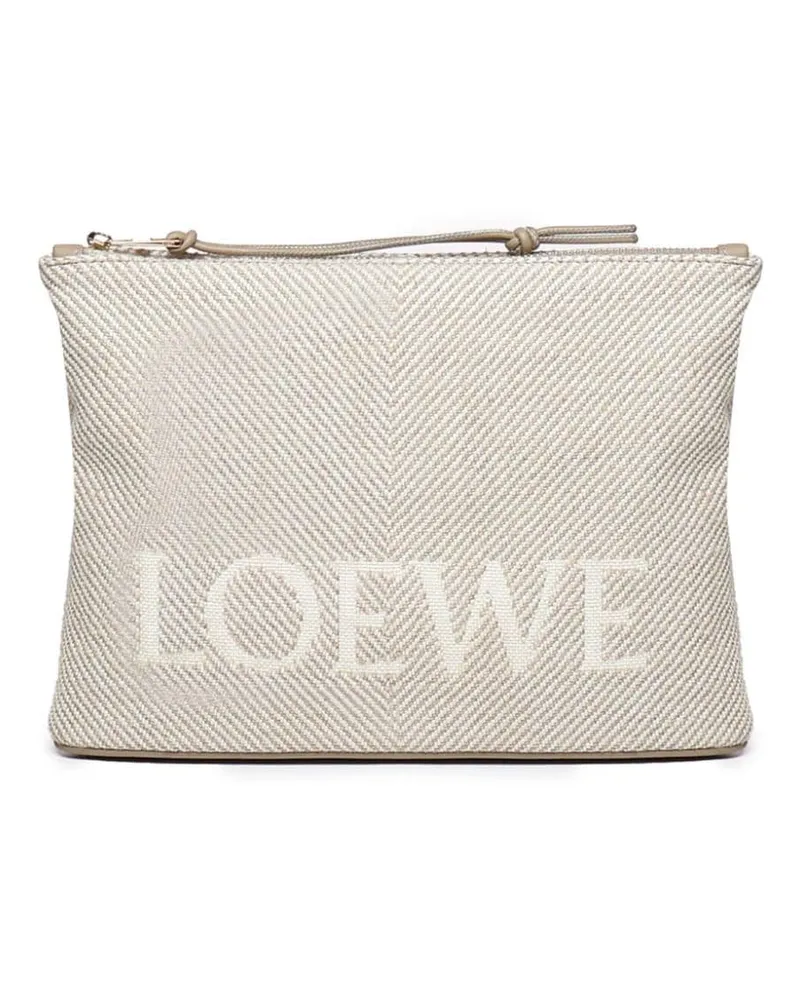 Loewe Oblong Clutch - Nude Nude