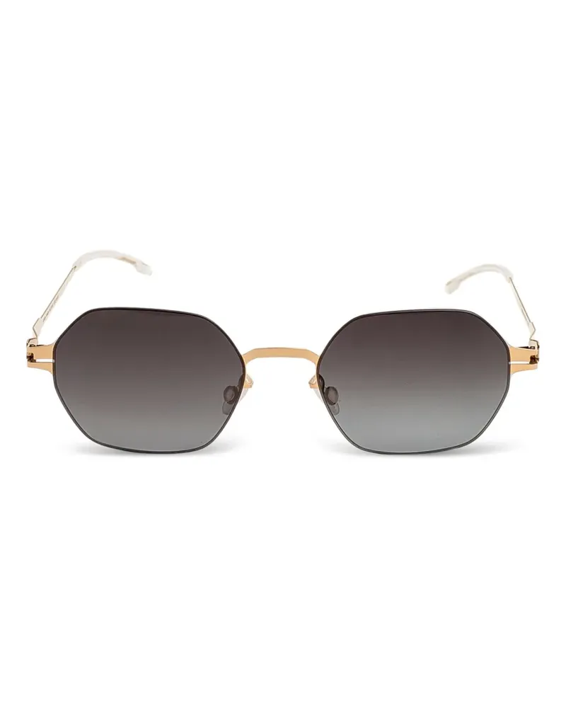 Mykita Geometrische Hamish Sonnenbrille - Gold Gold