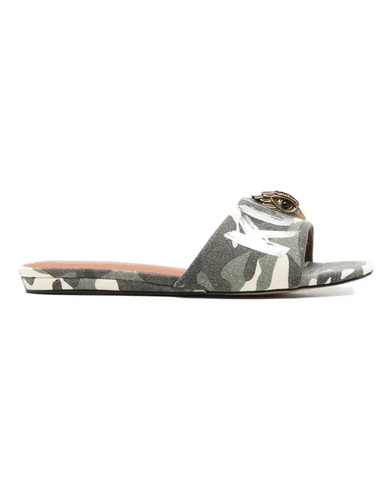 Kurt Geiger eagle-head camouflage sandals - Grau Grau