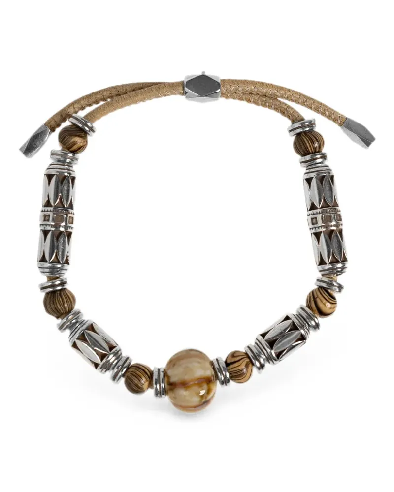 Isabel Marant Verstellbare Janis Perlenarmbänder - Silber Silber