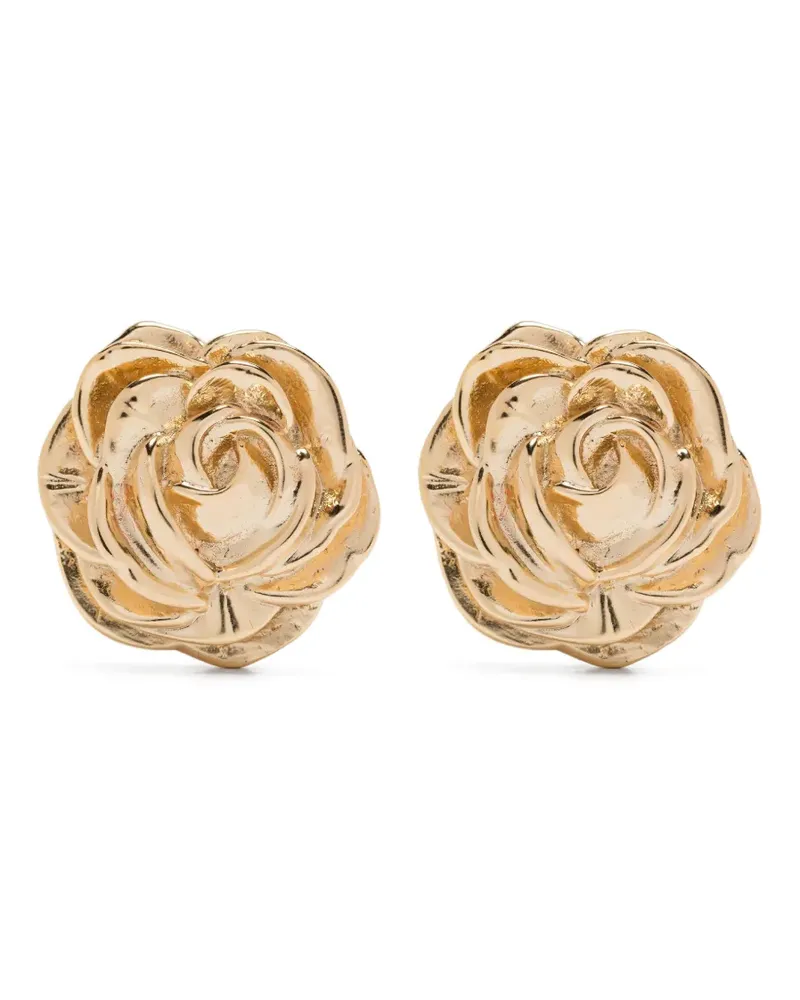 Magda Butrym Ohrringe in Rosenform - Gold Gold