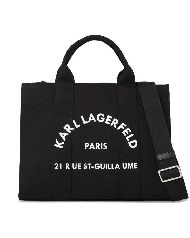 Karl Lagerfeld medium Rue St-Guillaume tote bag - Schwarz Schwarz