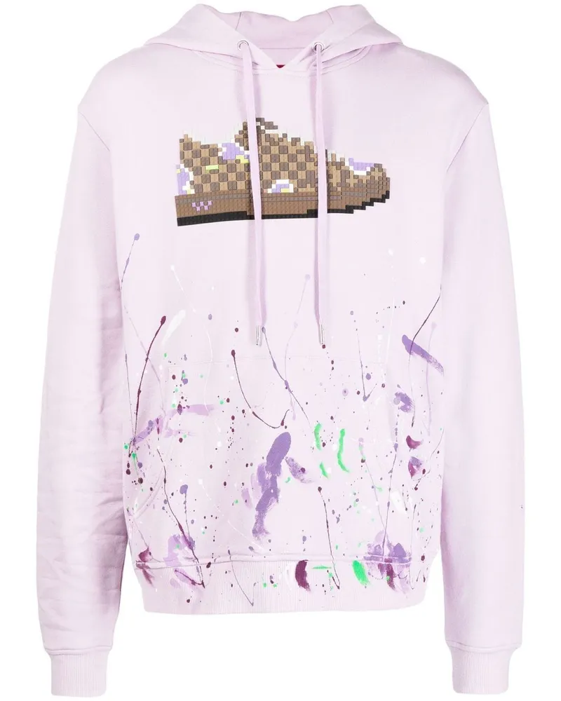 Mostly Heard Rarely Seen Hoodie mit Sneaker-Print Violett