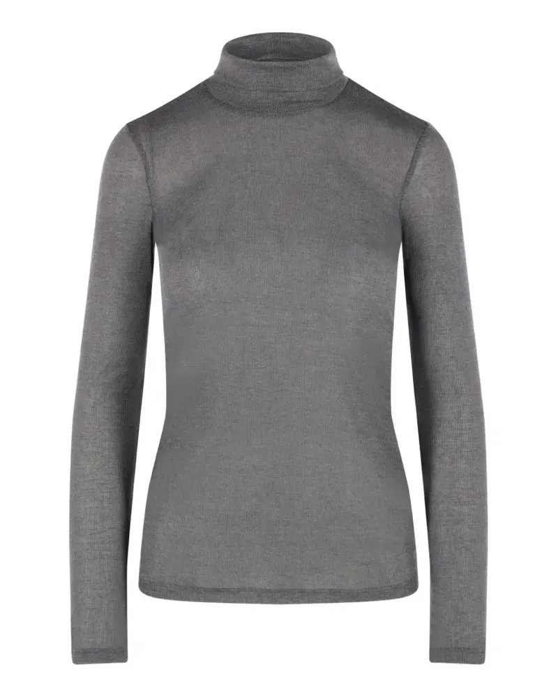 Melitta Baumeister ribbed roll-neck top - Grau Grau