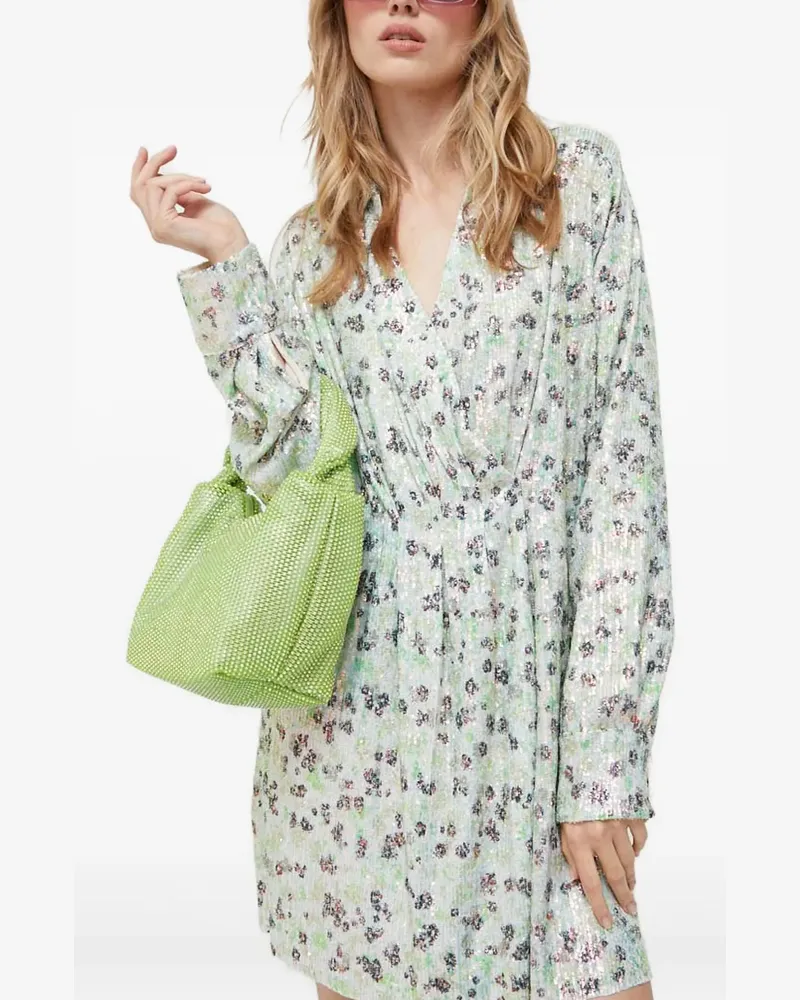 Stine Goya Minikleid mit Pailletten - Grün Grün